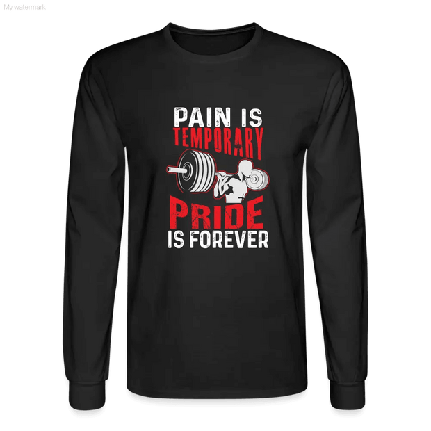 Men's Pain Is Temporary Long Sleeve T-Shirt-RGMJ Brands 