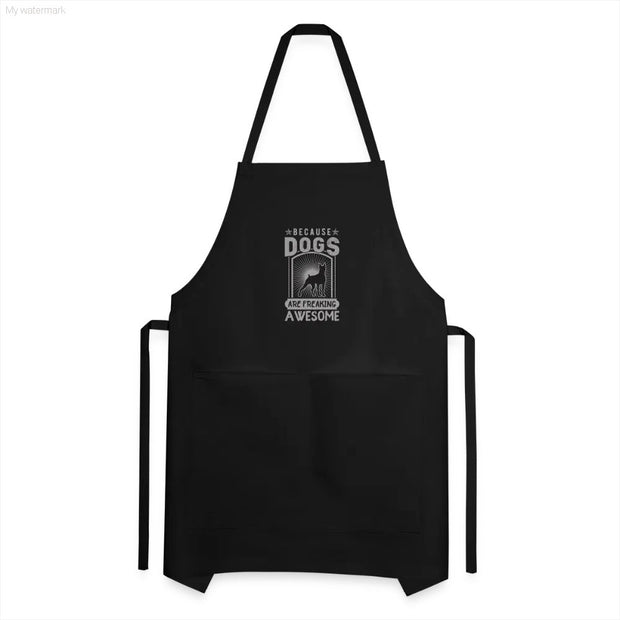 Because Dogs Are Awesome Groomer Apron-RGMJ Brands 