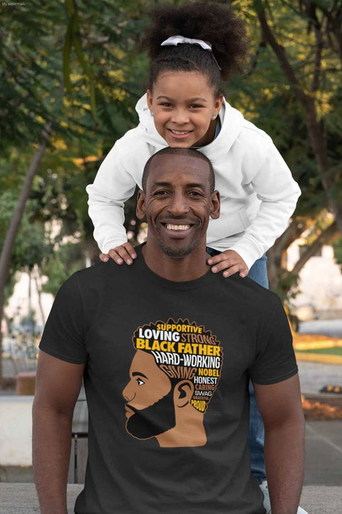 Melanin Proud Dad T-Shirt - RGMJ Brands 